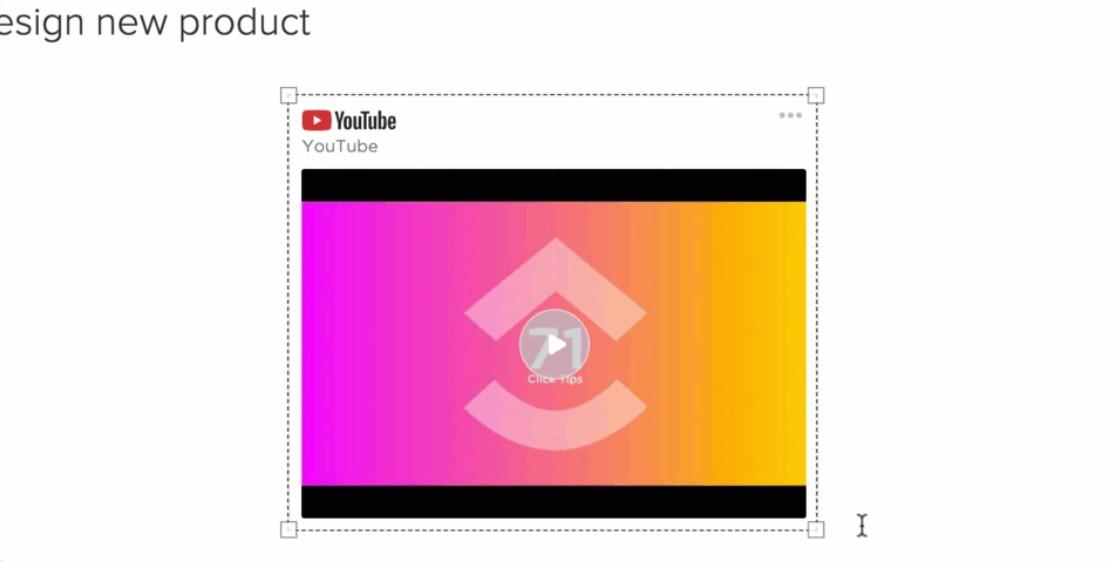 ClickUp必要資料の埋め込みができる